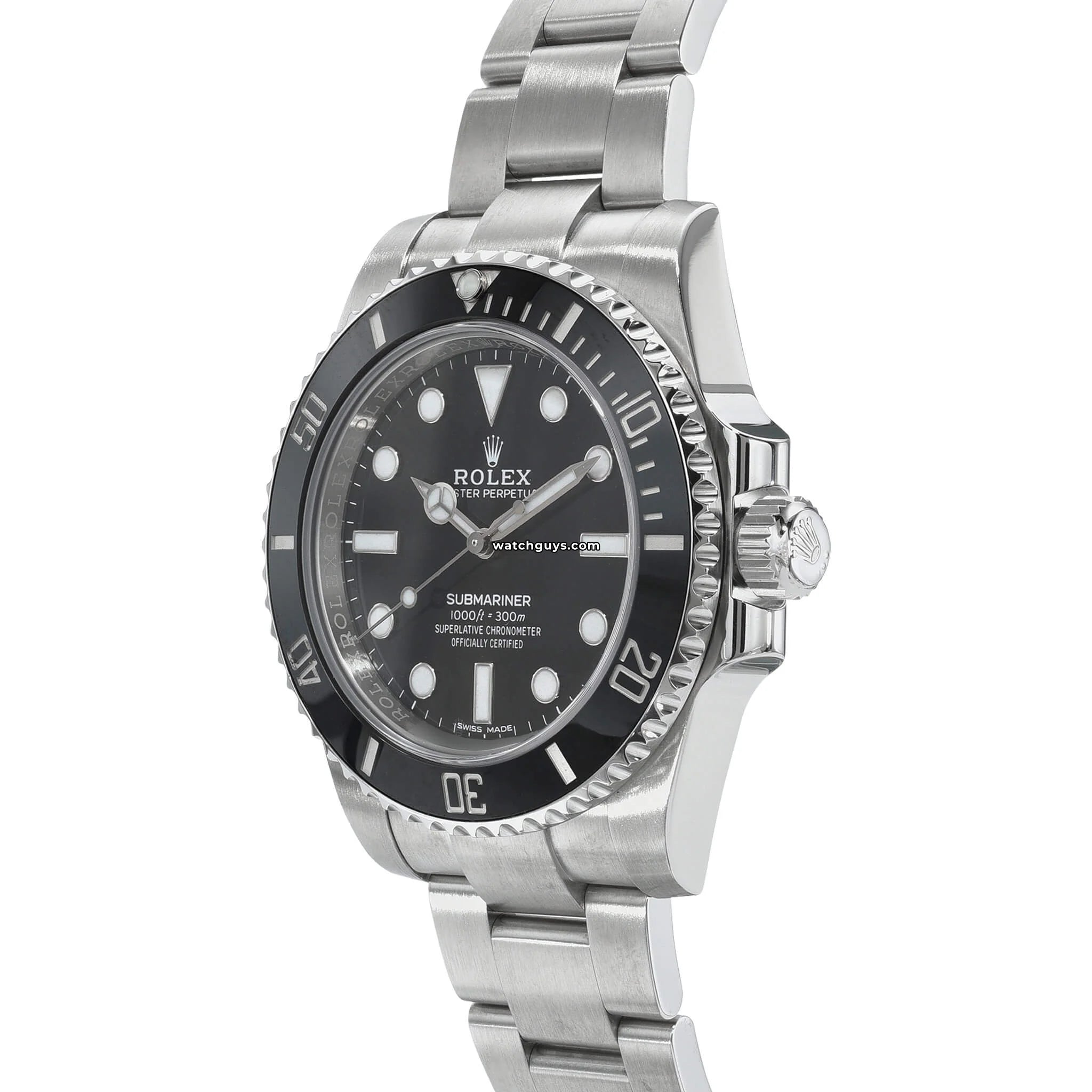 Rolex Submariner 114060 Men's Luxury Dive Watch - Stainless Steel, Black Dial, Waterproof 300m - Perfect for Diving, Swimming & Everyday Wear