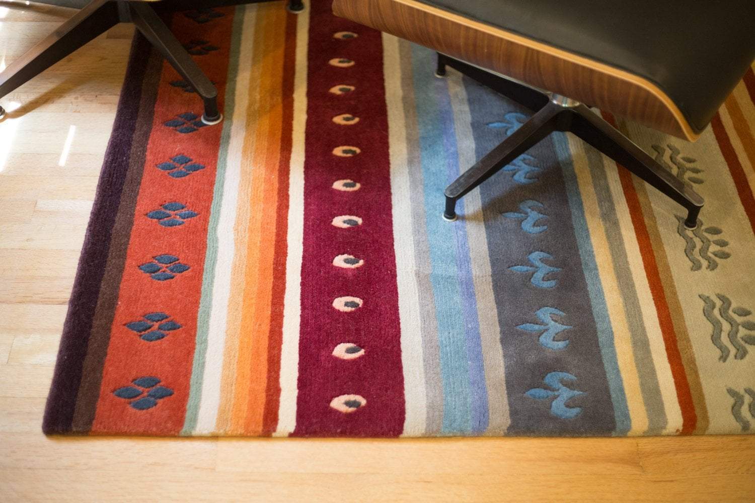 Handmade Traditional Tibetan Chuba Carpet - Authentic Wool Rug for Home Decor, Meditation Room & Cultural Gift