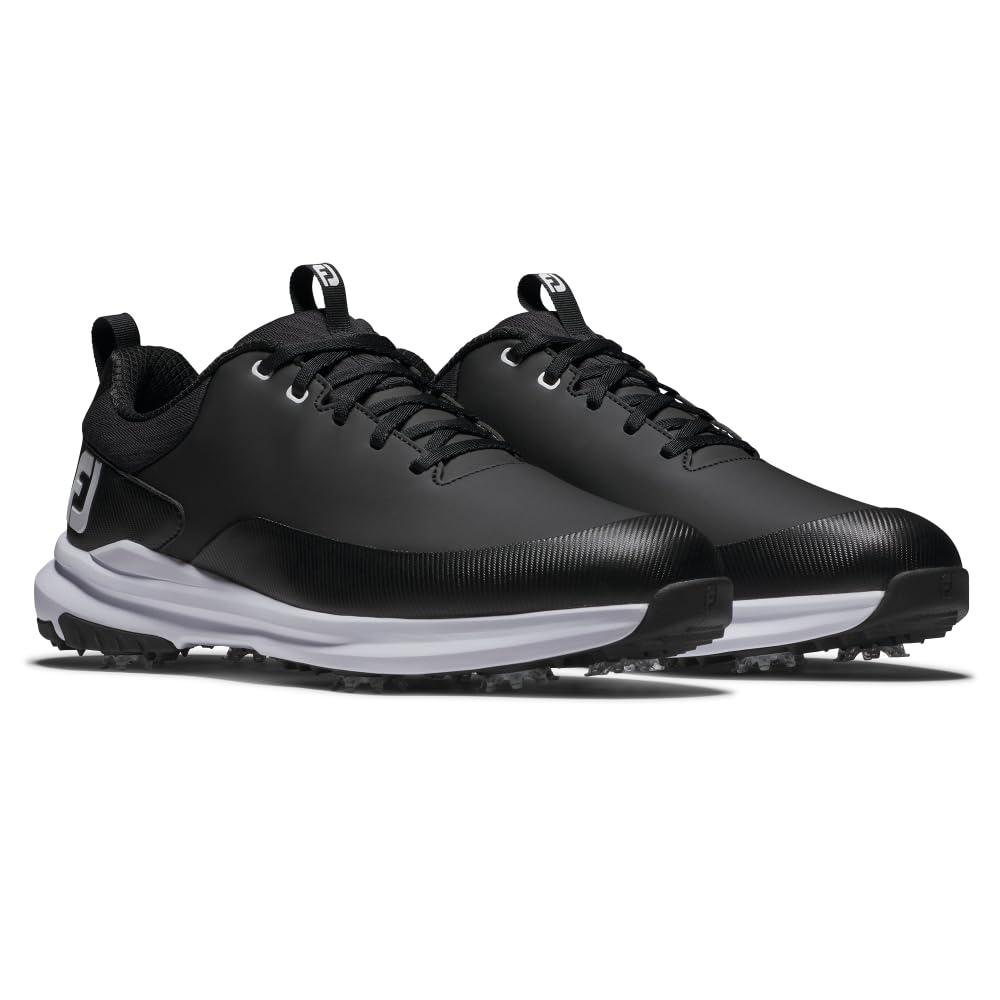FootJoy Men's Tour Rival Spiked Golf Shoes - Waterproof Comfort for Walking & Swing Stability - Perfect for Golf Tournaments, Driving Range & Casual Wear