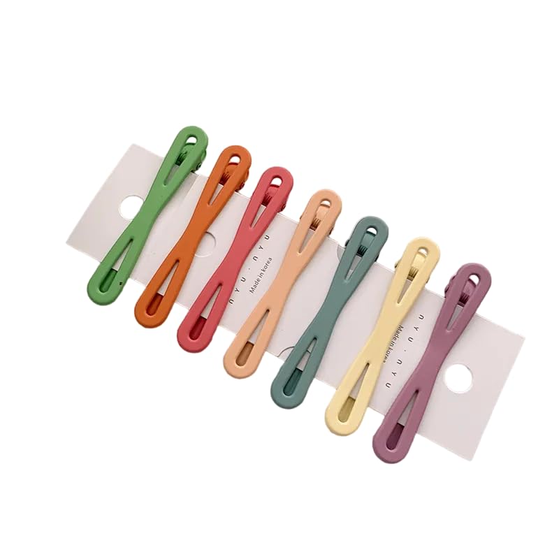 Ghelonadi Matte Geometric Hair Clips for Women - No Trace Hollow Design Fashion Hair Accessories (6-Piece Set, Multicolor) | Perfect for Everyday Styling, Office, Parties & Special Occasions