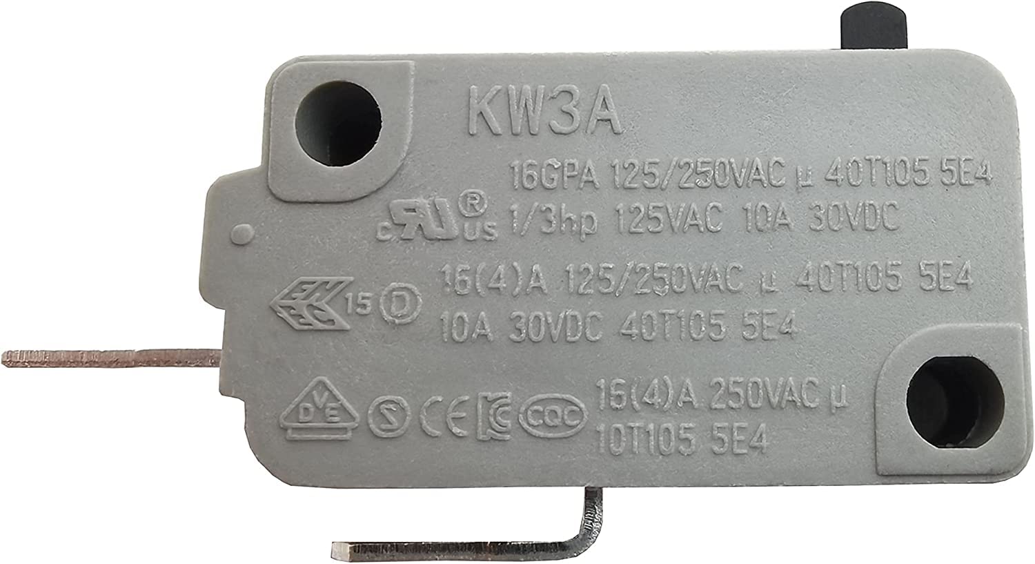 KW3A Microwave Oven Door Switch 16A 125/250V - 2 Normally Open & 1 Normally Close Replacement Part for Microwave Repair - Perfect for Home Appliance Maintenance and DIY Fixes