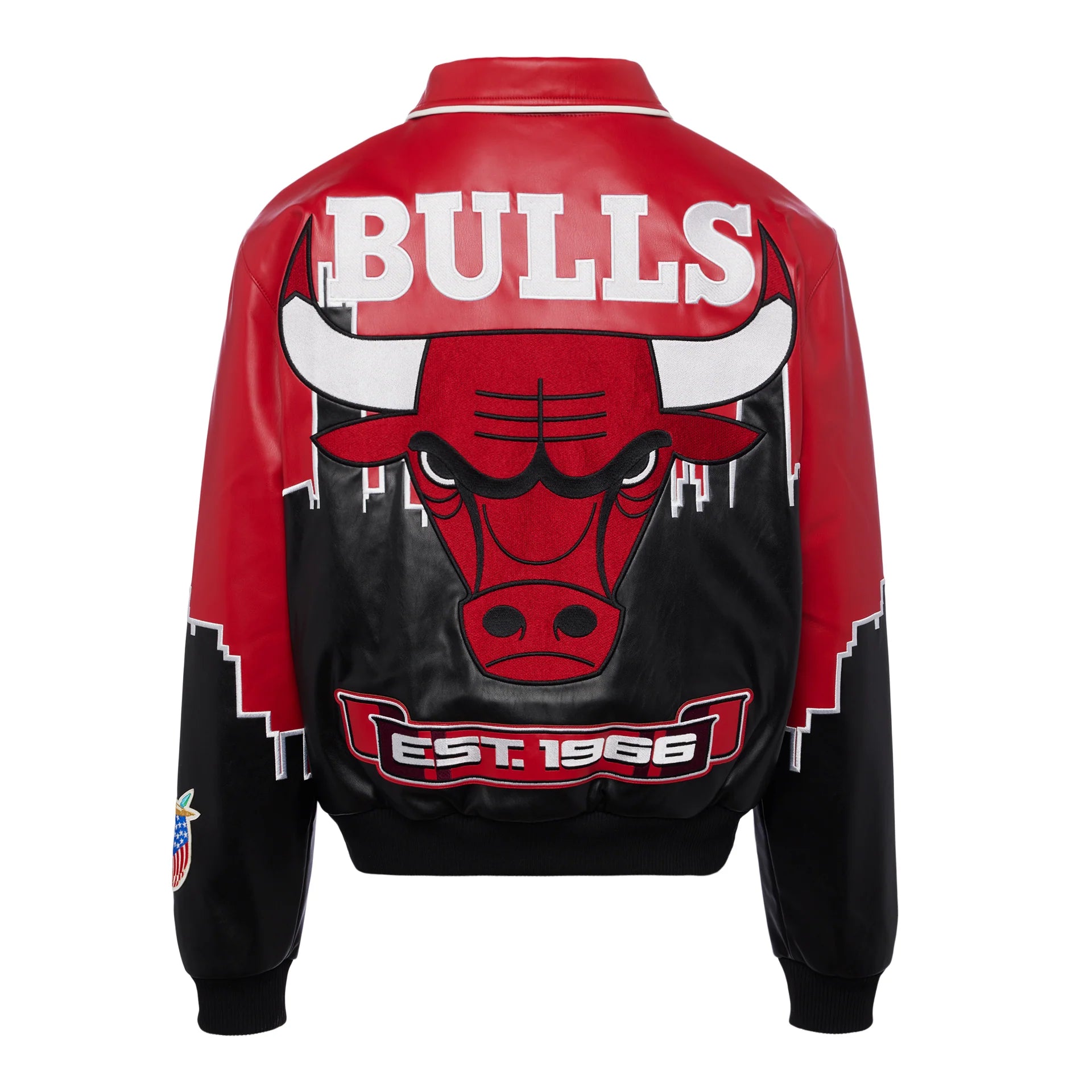 Chicago Bulls Skyline Vegan Leather Jacket - NBA Basketball Fan Jacket for Men & Women - Faux Leather Biker Style Coat - Perfect for Games, Parties & Streetwear Fashion