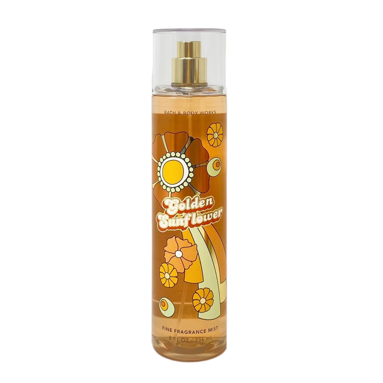 Bath & Body Works Golden Sunflower Fine Fragrance Body Spray Mist - 8 fl oz / 236 mL for Women | Long-Lasting, Lightweight & Refreshing | Perfect for Daily Use, Gym, Work & Outdoor Activities