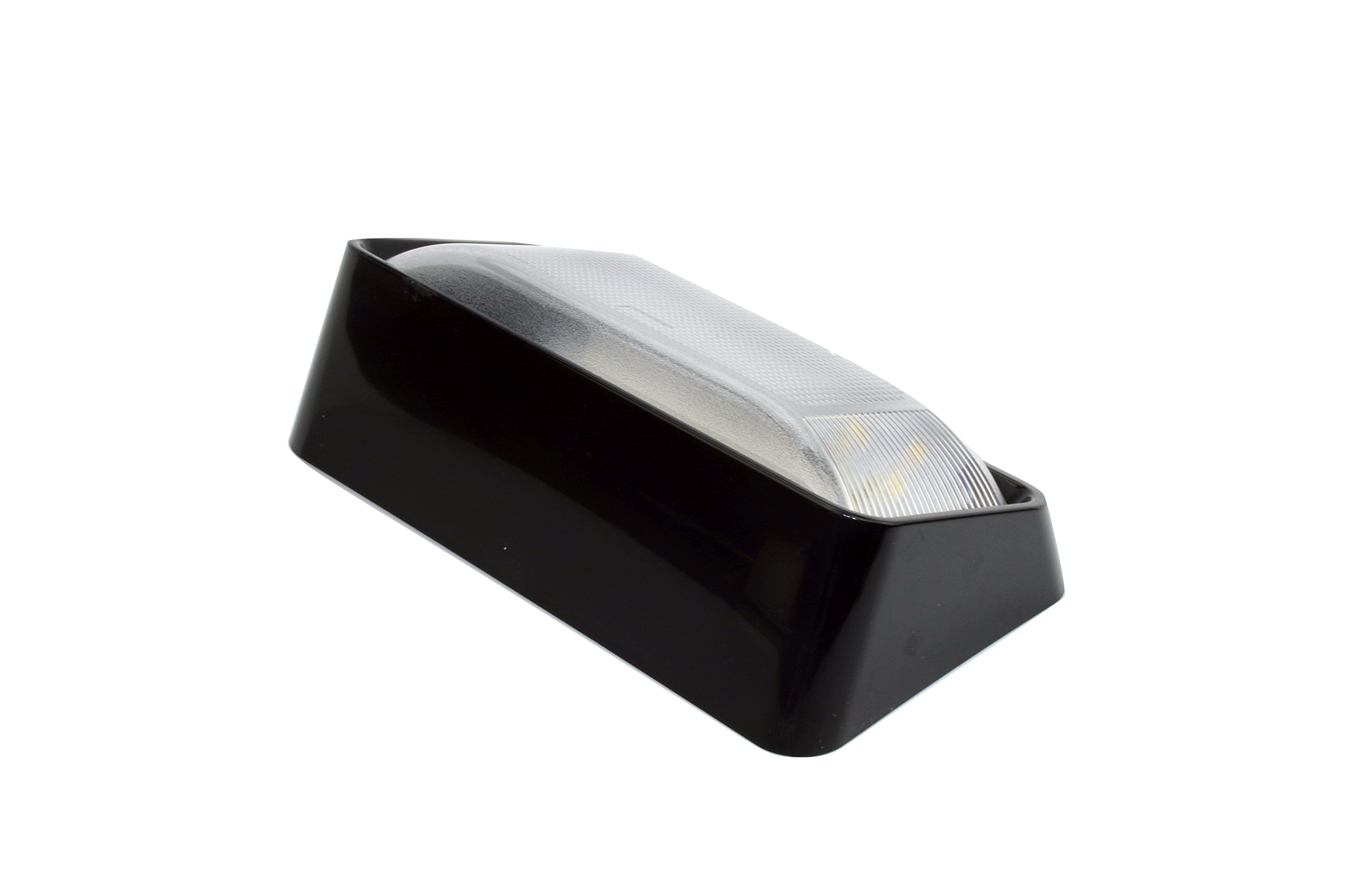 12V Waterproof LED Porch Light with Switch - 300 Lumens Black Exterior/Interior Light for RV, Truck, Trailer, Automobile & Utility Vehicles - Perfect for Outdoor Camping, Garage Lighting & Nighttime Safety
