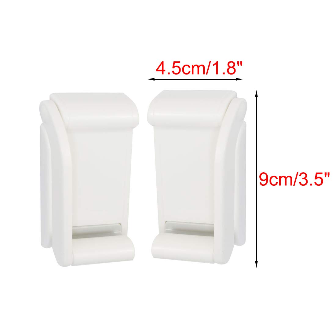 Adjustable Magnetic Toilet Paper Holder - White Plastic Bathroom Tissue Roll Bracket for Home, Kitchen, RV & Office Use