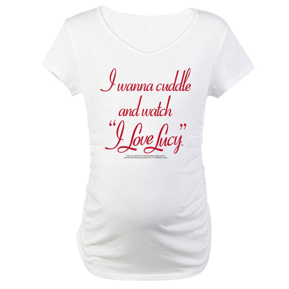I Wanna Cuddle and Watch I Love Maternity Tee - Comfortable Pregnancy Shirt for Moms-to-Be | Perfect for Relaxing at Home, Baby Showers & Maternity Photos