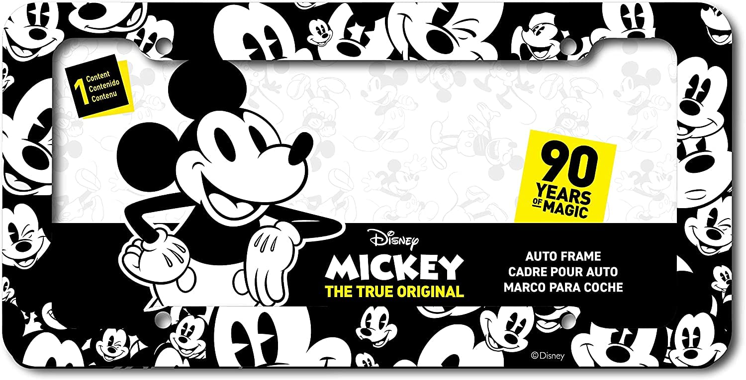 12-Piece Disney Mickey Mouse Car Seat Covers Set - Low Back Sideless Design with Spring Shades, Floor Mats, Lanyard & Air Freshener - Perfect for Cars, SUVs & Road Trips