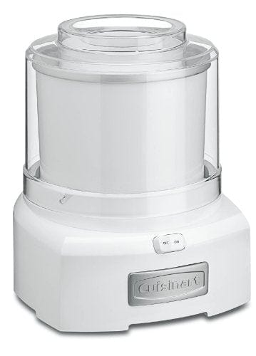 Cuisinart ICE-21P1 1.5 Quart Frozen Yogurt & Ice Cream Maker Machine - Double Insulated White Countertop Dessert Maker for Homemade Gelato, Sorbet, Frozen Treats - Perfect for Parties, Family Gatherings & Summer Desserts