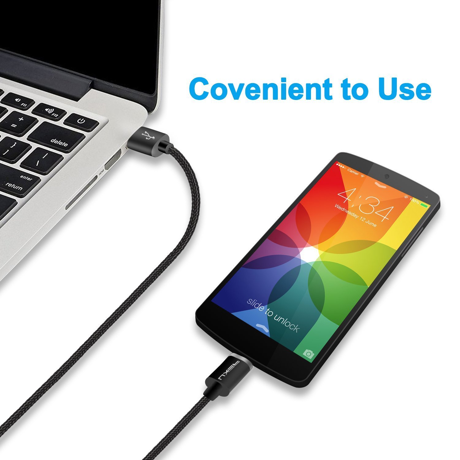Samsung Magnetic USB C Fast Charging Cable - 5.9ft Nylon Braided 3A Charger Cord for Galaxy S23 Ultra/S22/S21 FE/Z Fold 4/Flip 4/A54/A34/A14/Note 20/Note 10 & Tab S Series Tablets | Durable Magnetic A to C Cable (1.8m) - Perfect for Home, Office & Travel Charging