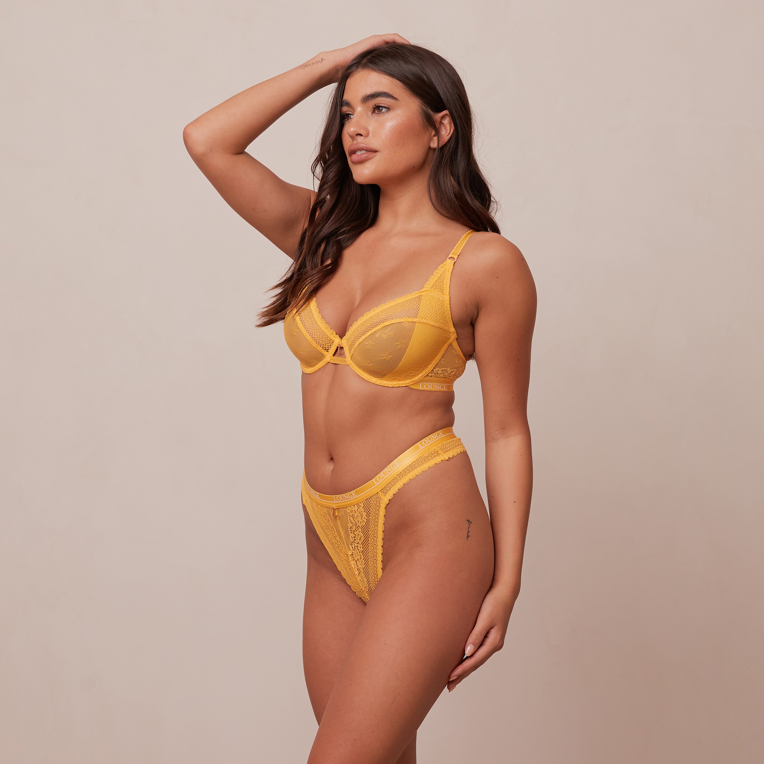 Liberty Balcony Bra - Comfortable Wireless Mustard Yellow Bralette for Women | Perfect for Yoga, Lounge & Everyday Wear