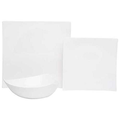 Extreme White 18-Piece Dinner Set - Premium Porcelain Tableware for 6 People | Elegant Dinner Plates, Bowls & Cups | Perfect for Family Dinners, Parties & Restaurant Use