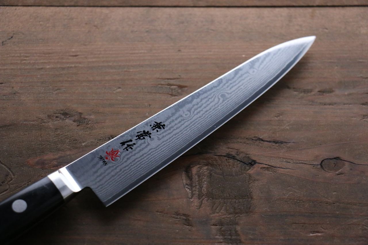 Kanetsune VG10 33-Layer Damascus Petty Utility Knife 150mm with Pakkawood Handle - Perfect for Slicing, Dicing & Precision Kitchen Tasks