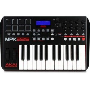 MPK 225 MIDI Keyboard Controller - 25 Key USB MIDI Keyboard with Drum Pads & Software Bundle for Music Production, Recording, and Live Performance