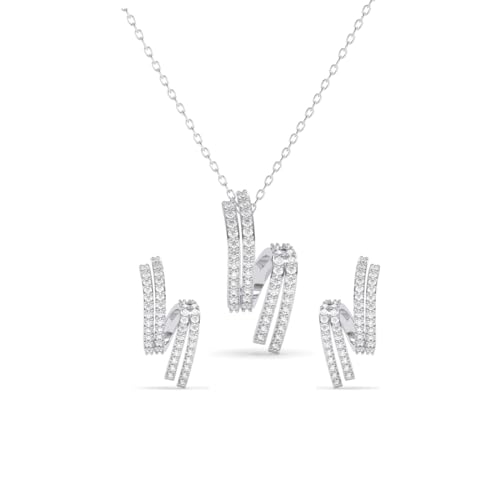 Pendant Earrings with Chain