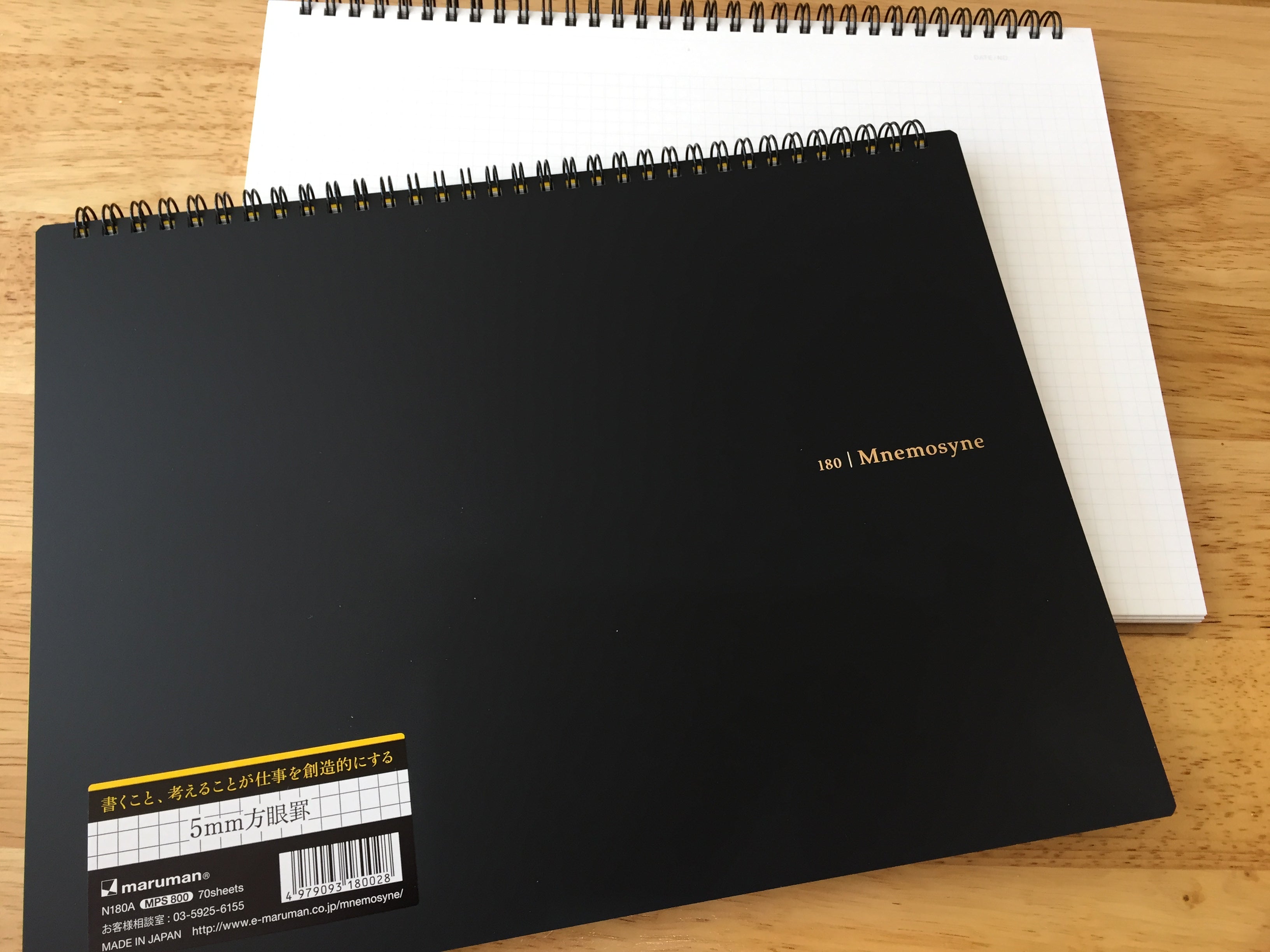 Premium Maruman MNEMOSYNE Notebook - Spiral Bound, A4/A5 Sizes, Smooth Writing Paper - Ideal for Students, Professionals & Note-Taking Enthusiasts - Perfect for School, Office & Creative Journaling