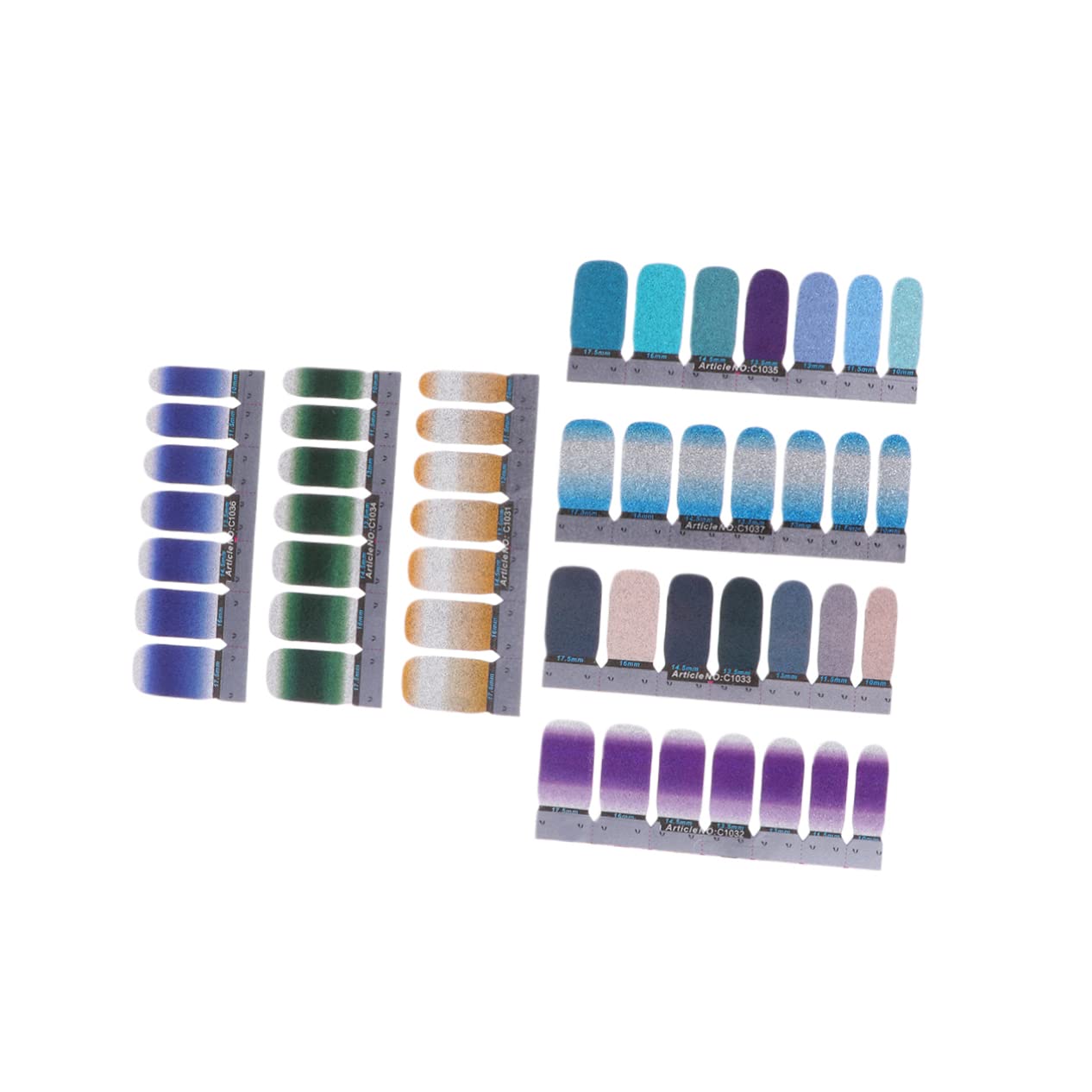 Lurrose 14pcs Removable Nail Stickers - Waterproof Nail Art Decals for Manicure, False Nails & Nail Decoration | Perfect for Pregnant Women, Parties, Weddings & Everyday Wear
