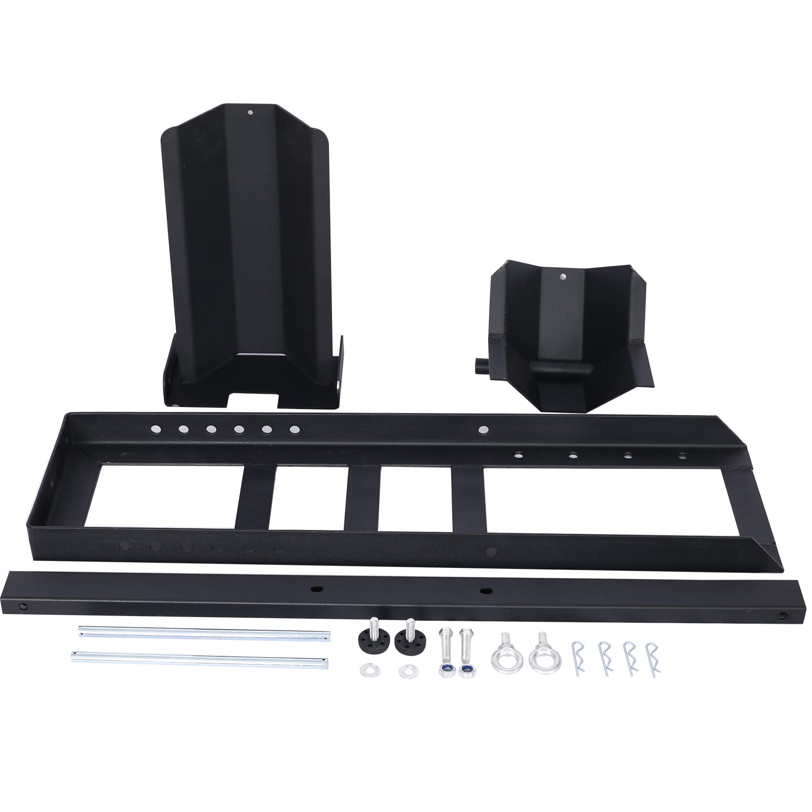 Heavy-Duty Adjustable Motorcycle Wheel Chock 1800lb - for Trailers & Garages