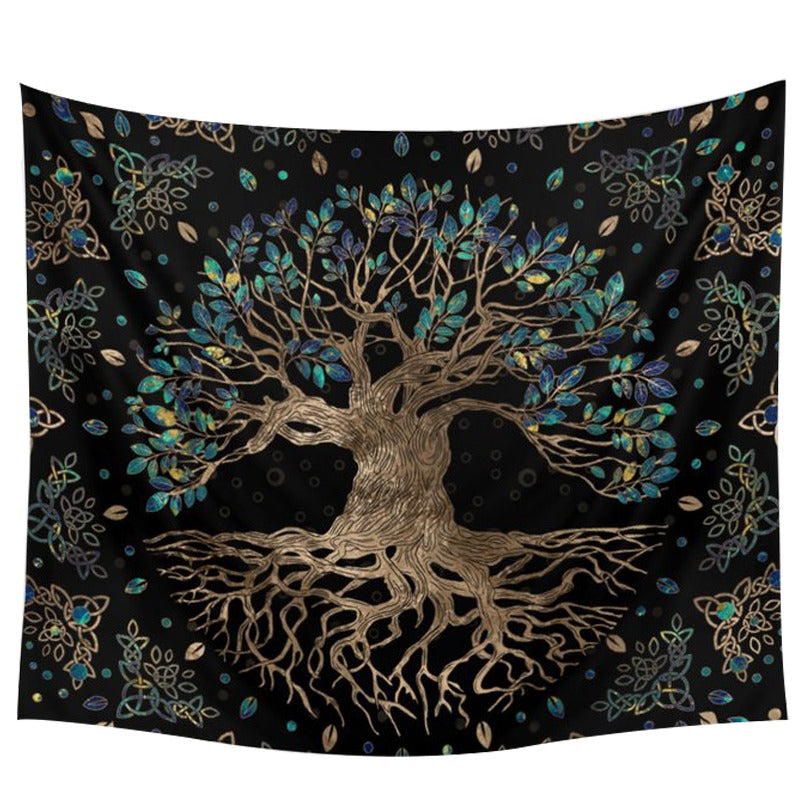 Tree of Life Tapestry Wall Hanging - Boho Home Decor for Bedroom, Living Room & Dorm - Spiritual Mandala Design for Meditation Space & Yoga Room