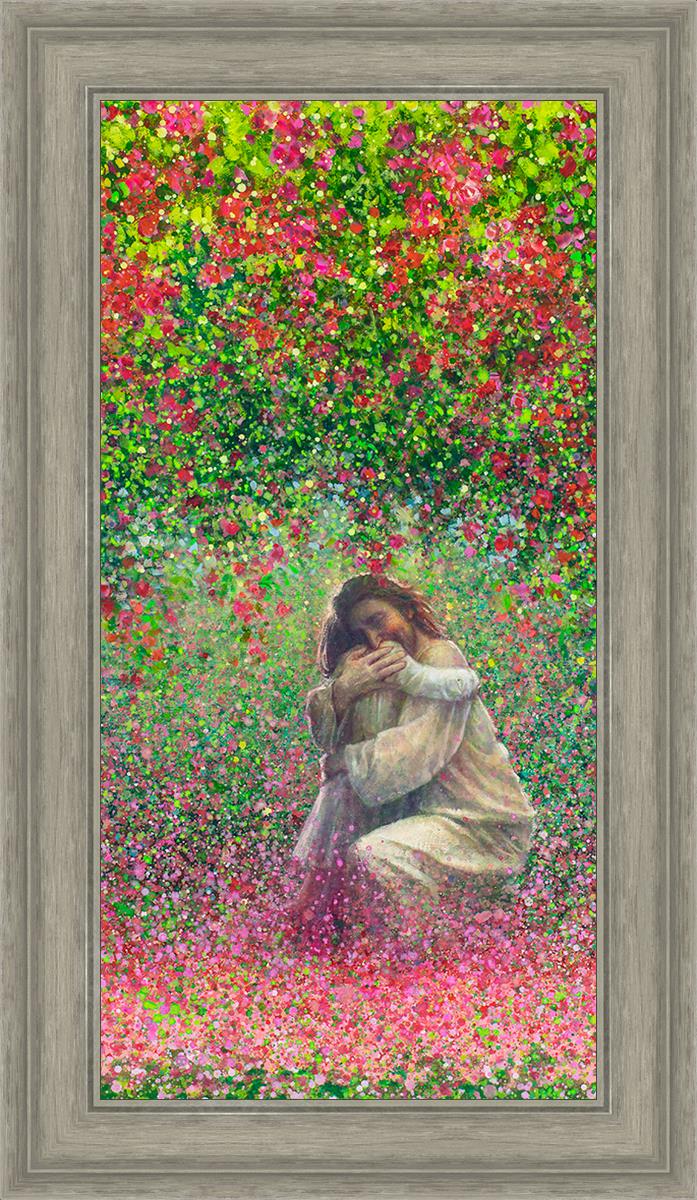 Here In My Arms By Yongsung Kim - Inspirational Christian Wall Art Print for Home & Office Decor - Perfect for Living Room, Bedroom, Church Gift