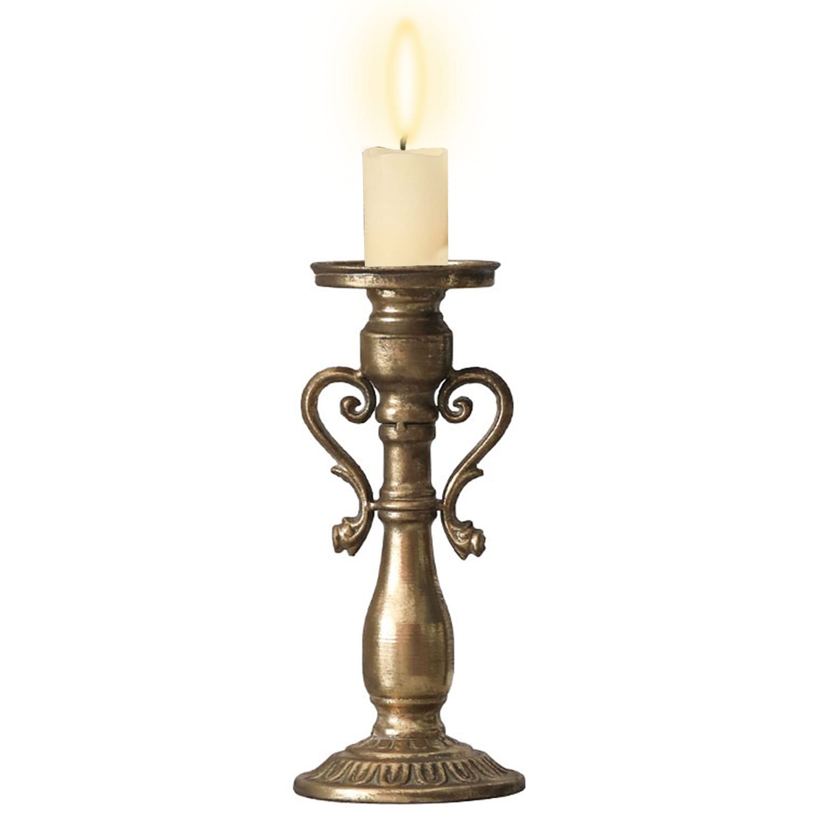 Modern Christmas Candelabra Holder - Tall Candle Pillar Stand for 4cm/1.5in Candles & Tea Lights - Elegant Halloween Party Table Centerpiece Decor for Holiday Celebrations, Wedding Receptions & Home Dining Decorations