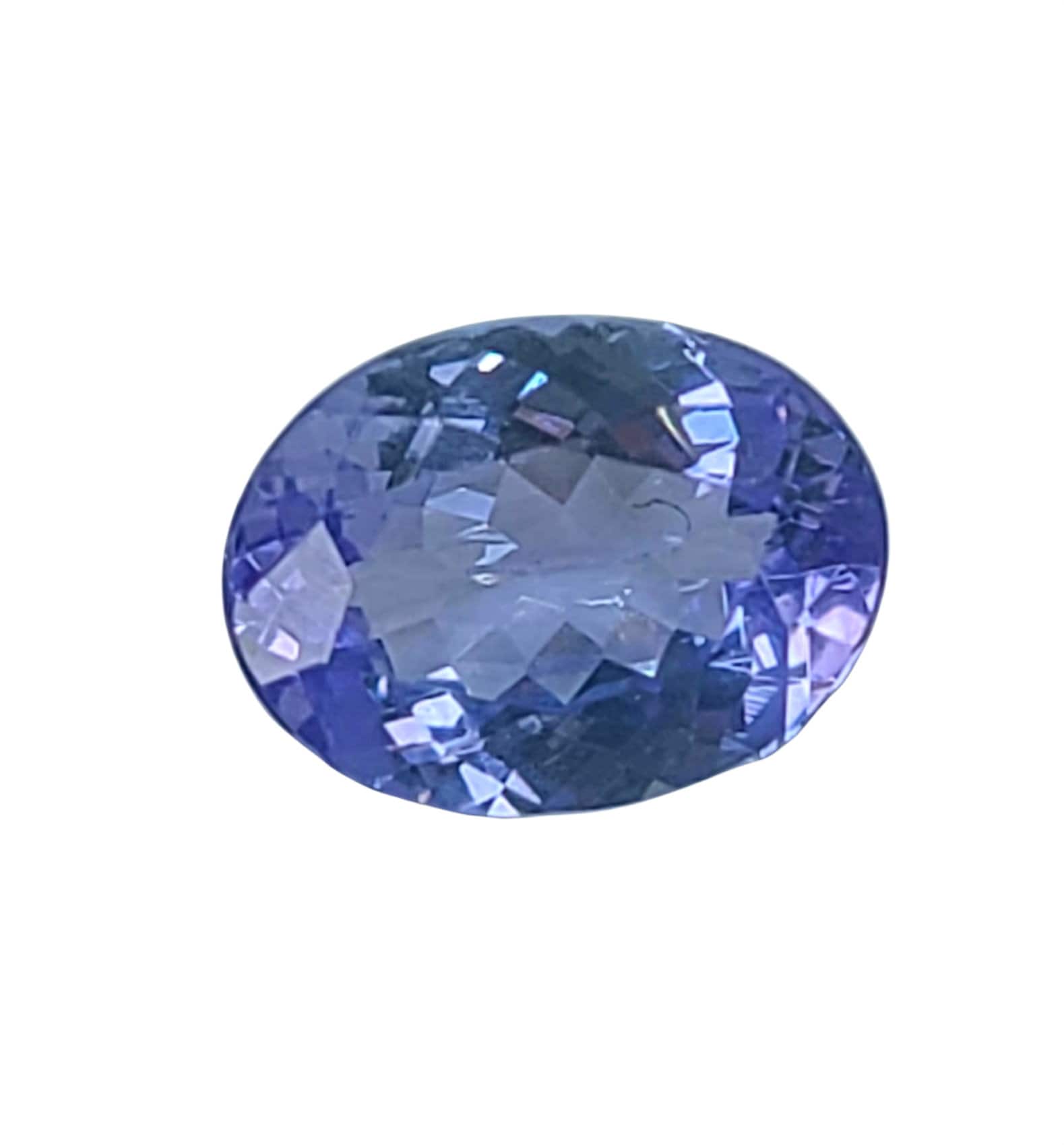 1.895ct Natural Slightly Purplish Blue Tanzanite - 9x7mm Oval Cut VS Loose Gemstone for Solitaire Rings - Perfect for Engagement, Wedding & Anniversary Jewelry