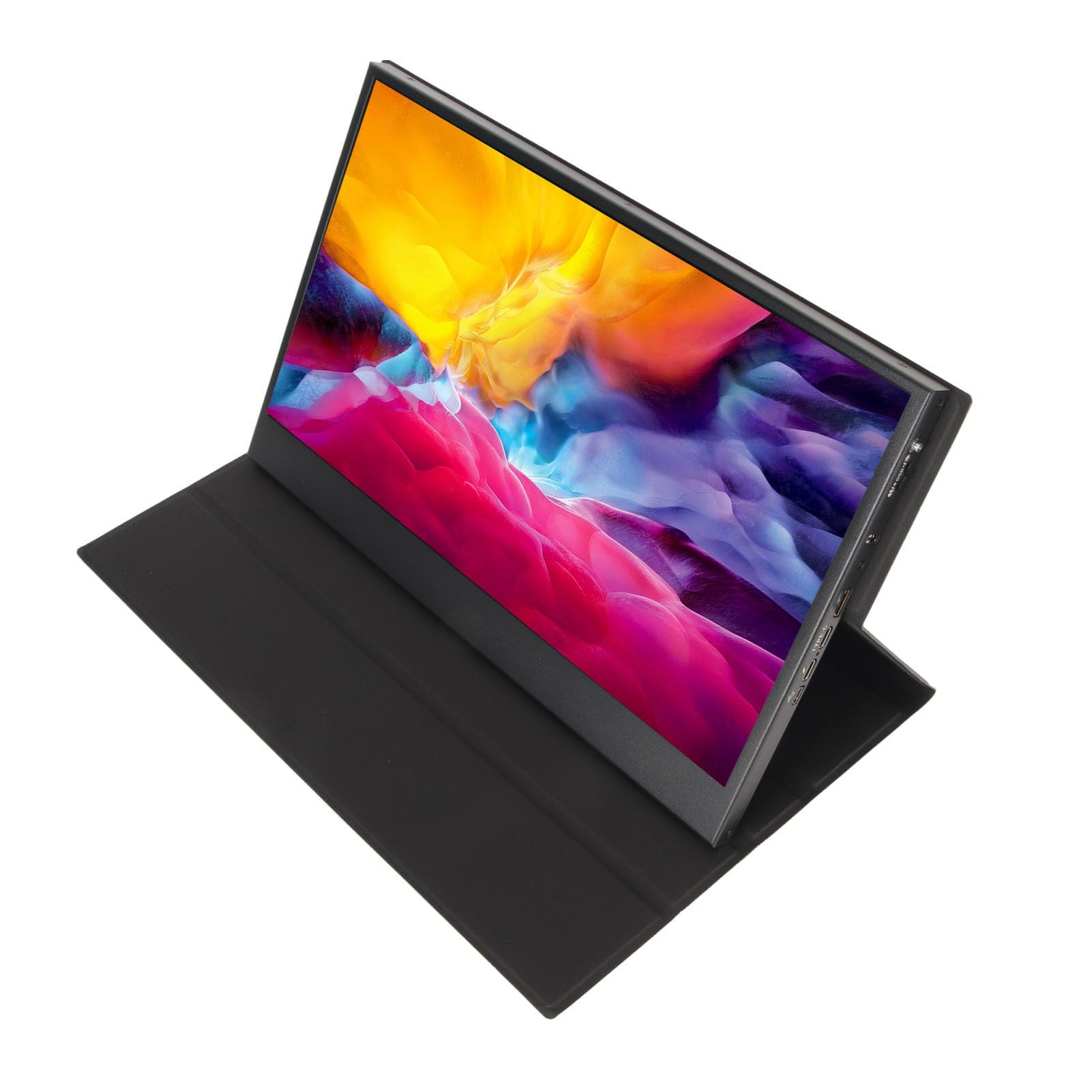 13.3 Inch Portable FHD 1920x1080P External Computer Monitor with HD Multimedia Interface & Dual Speakers - Plug and Play Gaming Display for PC/Laptop (European Plug) - Perfect for Work, Gaming, and Outdoor Presentations