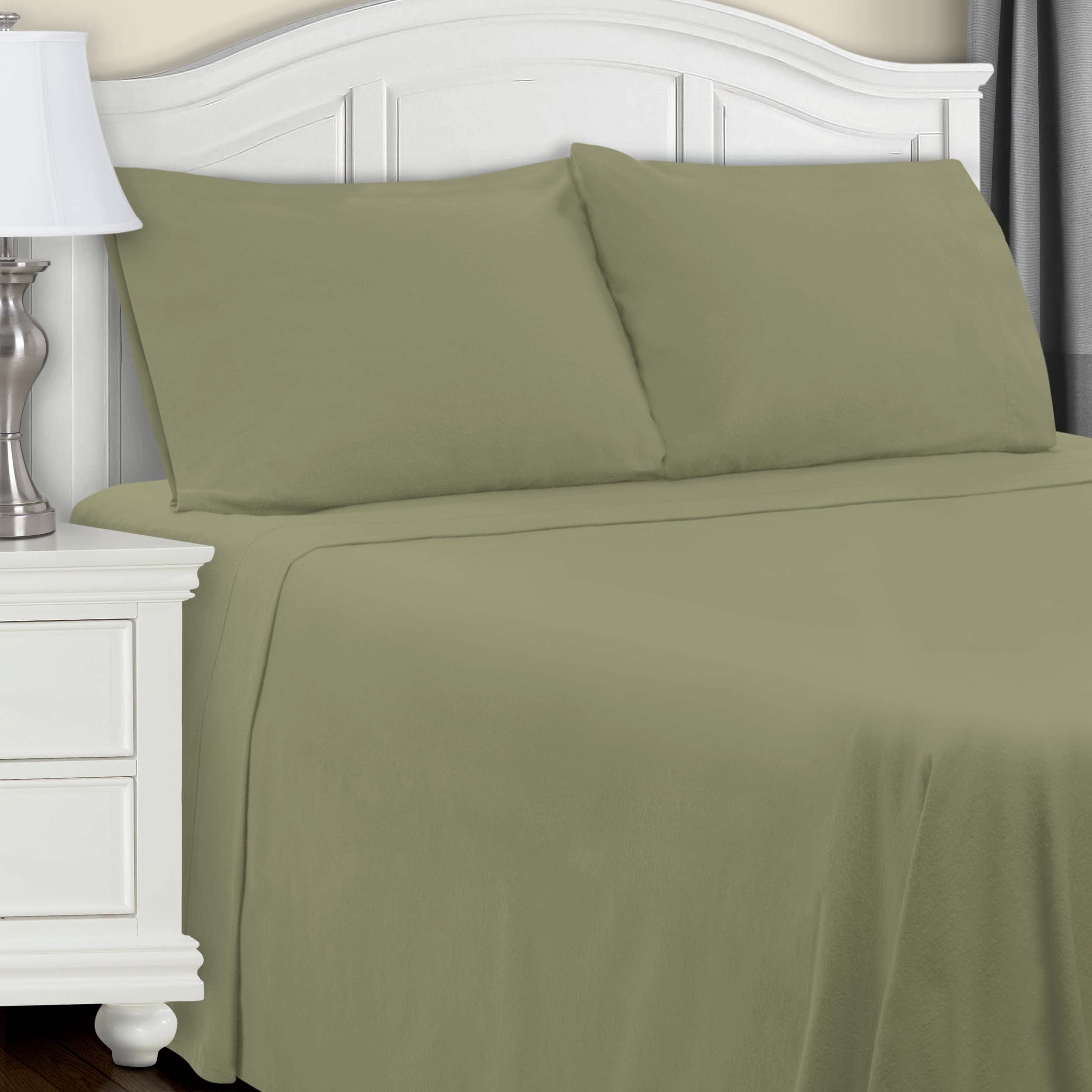 Premium Cotton Flannel Deep Pocket Sheet Set - Soft & Cozy Bedding for Winter - Queen Size, Solid Trellis Pattern - Perfect for Cold Nights & Guest Rooms