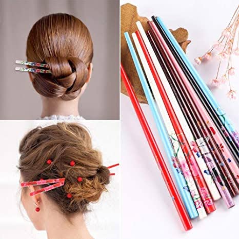 Snowpearl 25-Piece Stylish Hair Accessories Set - Hair Bun Sticks, Colorful Bobby Pins & Satin Scrunchies for Women & Girls | Perfect for Daily Styling, Parties & Gifts