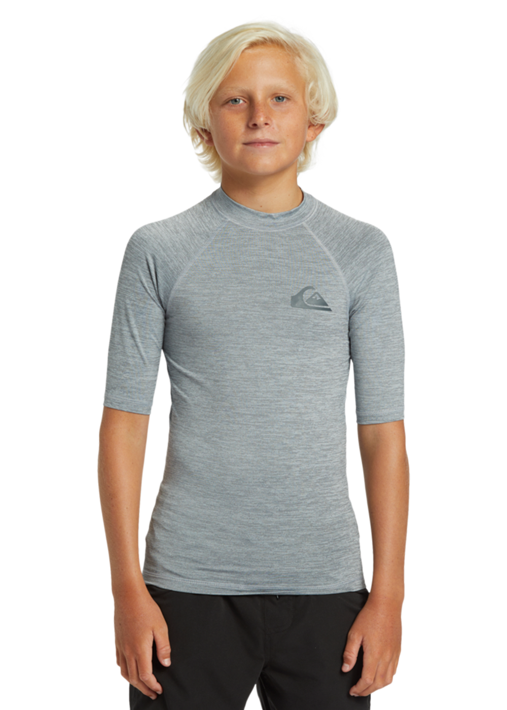 Quiksilver Boys Short Sleeve Rash Guard UV Protection Shirt for Swimming, Surfing & Outdoor Activities