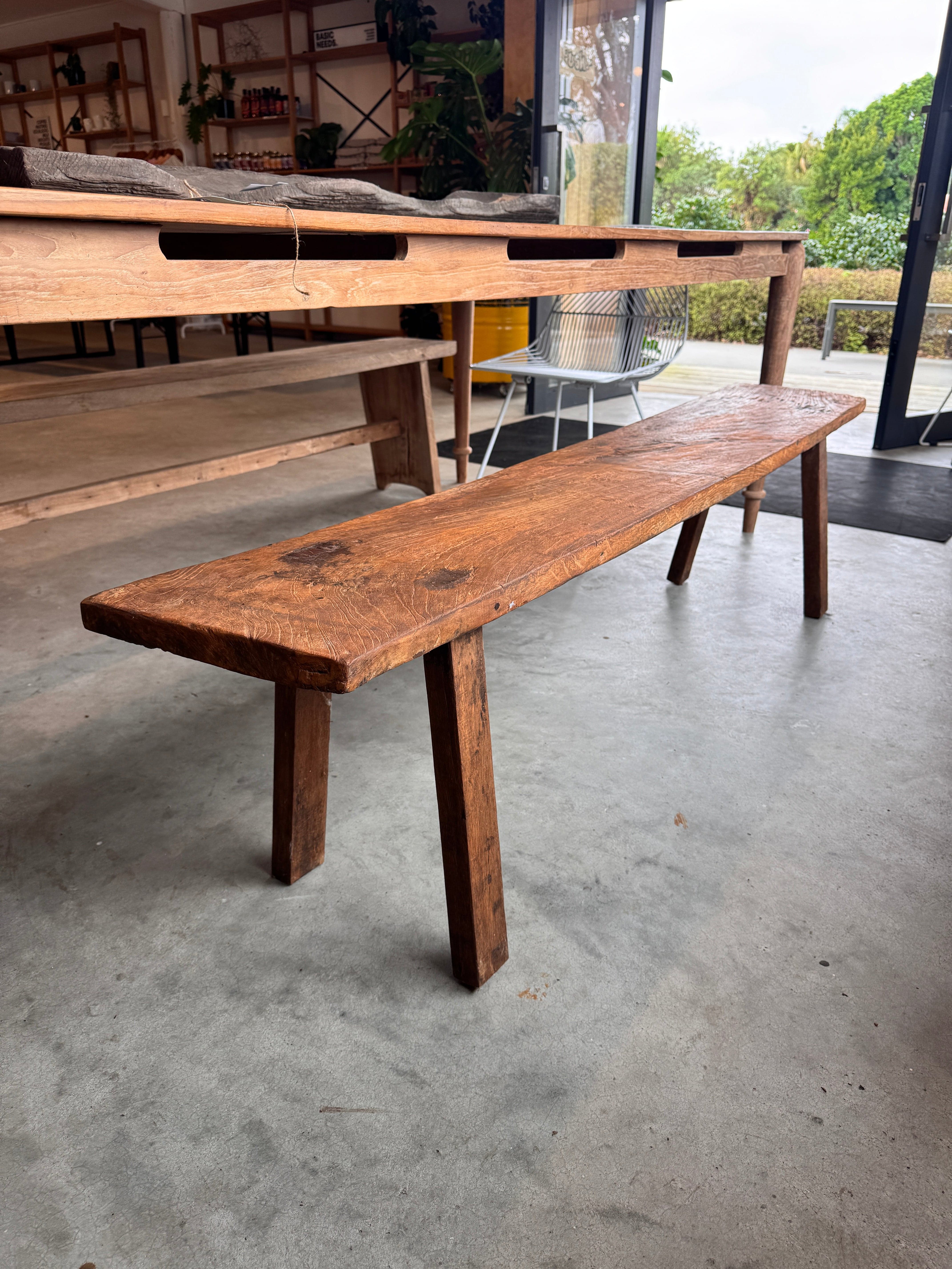 Premium Outdoor Teak Wood Bench – Durable & Weather-Resistant Garden Seating for Patio, Deck, and Backyard – Perfect for Relaxing and Entertaining