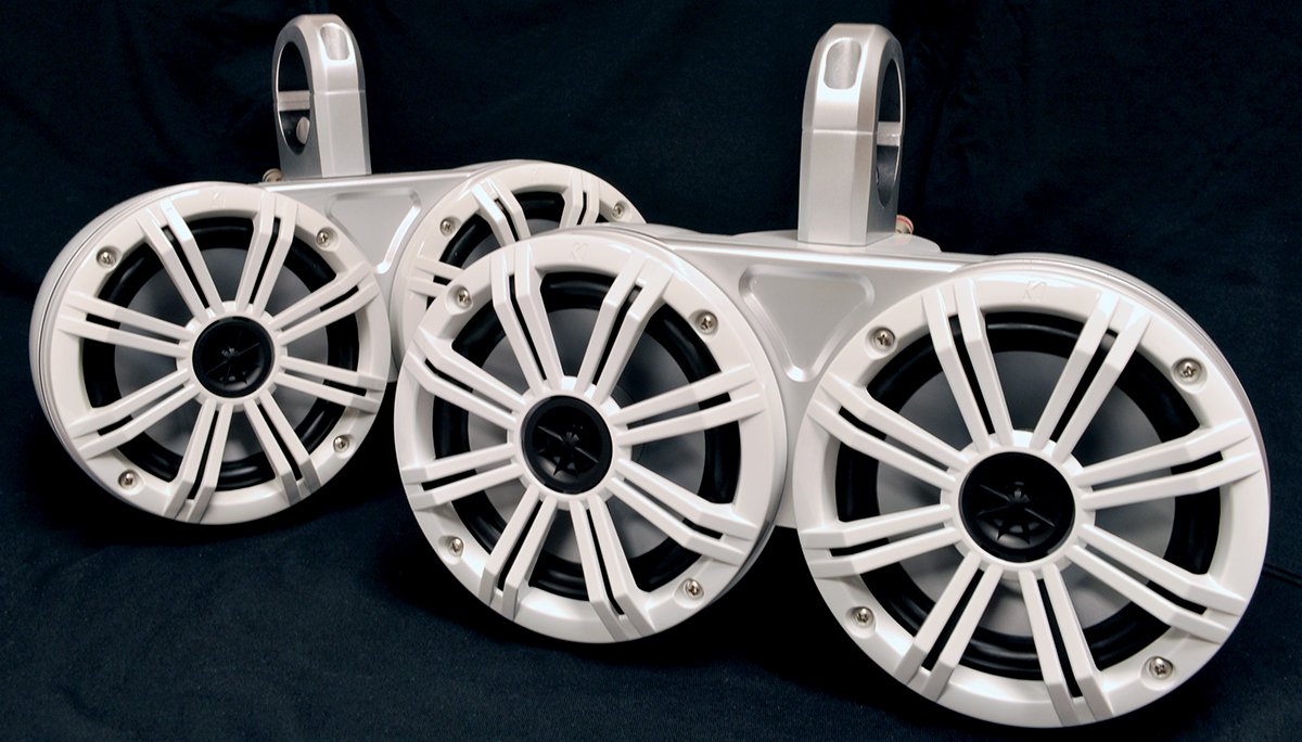 KICKER White Dual Wake Tower System 6.5