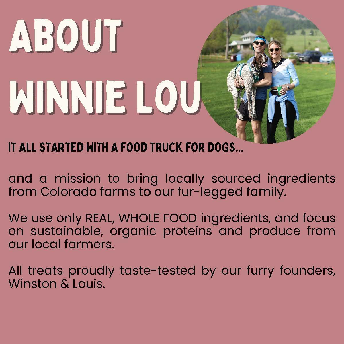 Organic Winnie Lou Jerky Dog Treats - Human Grade, All Natural, Healthy Bison Liver Bites for Dogs - Made in USA - Perfect for Training, Rewards & Dental Health
