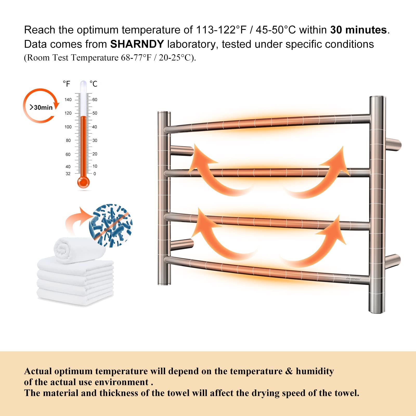 Polished Chrome Electric Heated Towel Rack - Wall Mounted Bathroom Towel Warmer, 4-Bar Stainless Steel Drying Rack (40W, 16.54x23.62x5.51 inches) - Perfect for Spa-Like Bathroom Luxury & Quick Drying