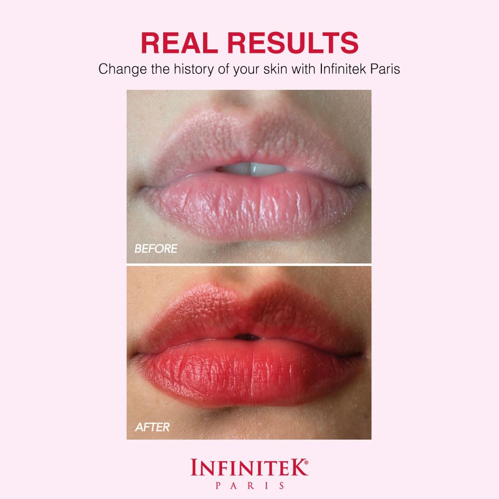 Infinitek Paris INK Lip and Cheek Tint with Hyaluronic Acid | 0.20 fl oz Lightweight Lip Stain | Natural-Matte Transfer-Free Finish | Hydrating Lip Makeup for All Skin Types | Perfect for Everyday Wear & Special Occasions