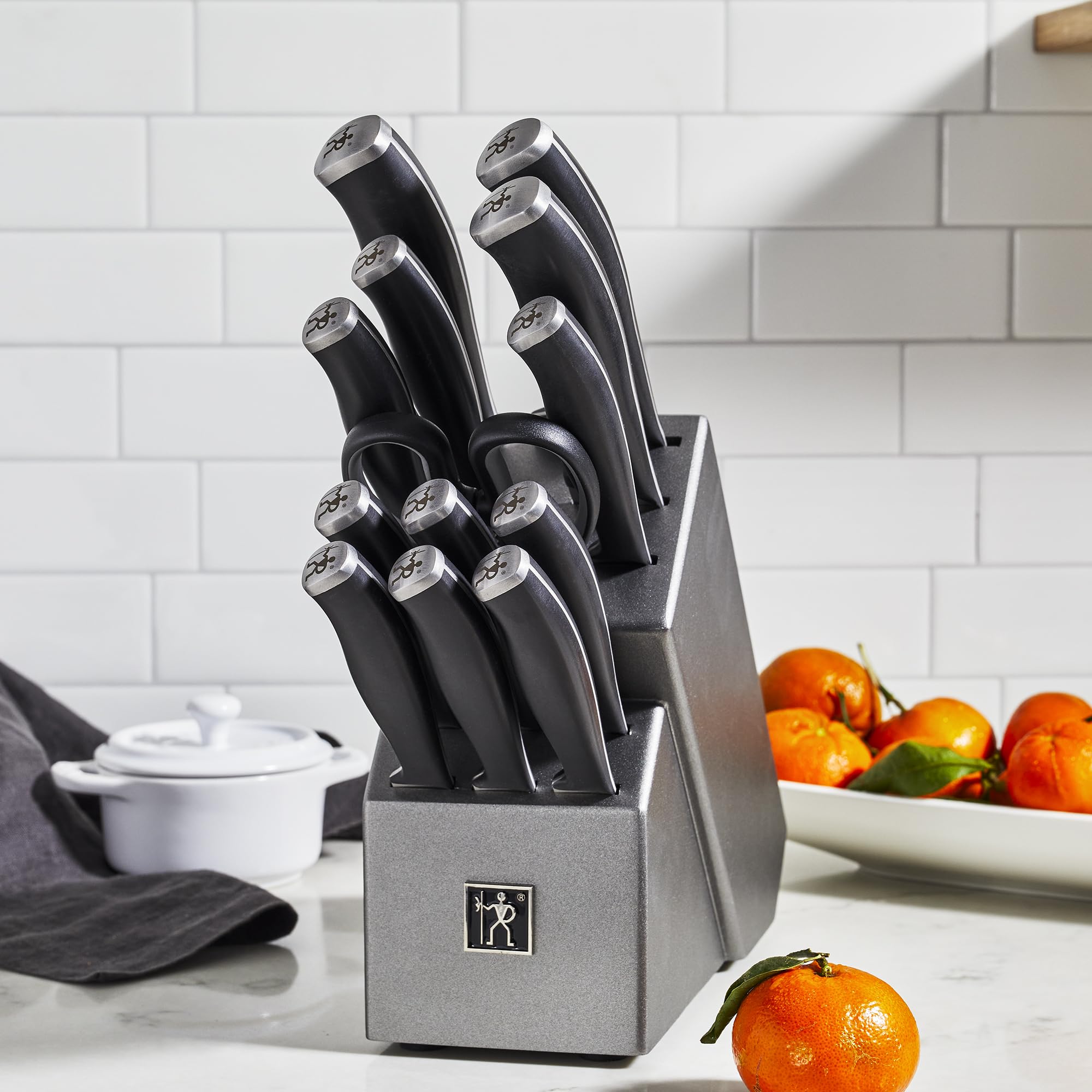 Henckels Assure 14-Piece Knife Block Set with Sharp Knives - Premium Kitchen Cutlery for Cooking, Slicing & Dicing - Perfect for Home Chefs & Professional Kitchens