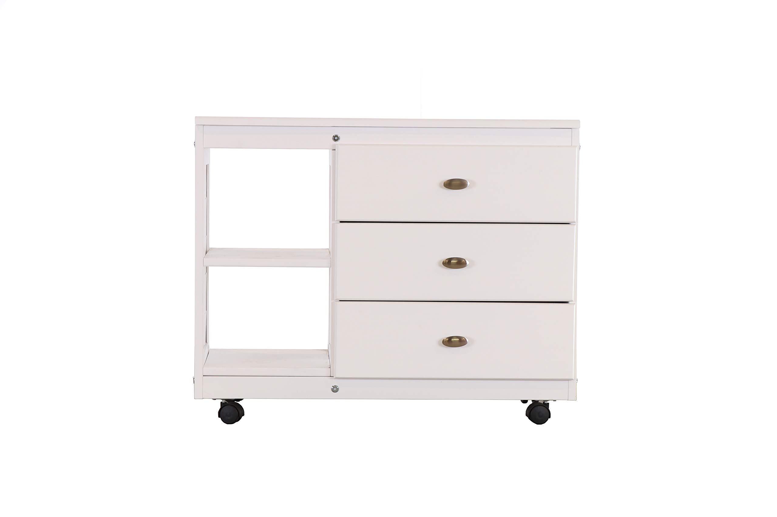 OS Home and Office 80204-2A White Casual Dresser - Perfect for Bedroom, Living Room & Office Storage Organization