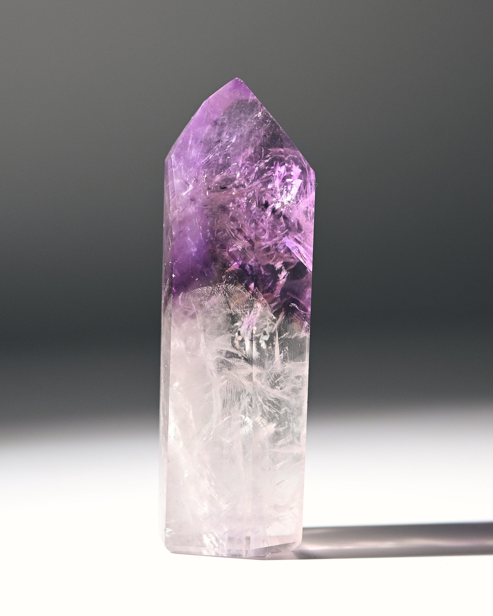 Natural Bahia Amethyst Phantom Tower - 3 Inch Healing Crystal Point for Meditation, Reiki & Home Decor | Spiritual Growth & Positive Energy Stone