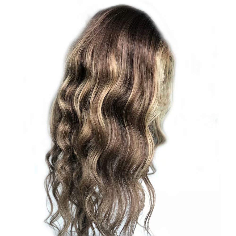 13x6 Lace Front Wig Brazilian Virgin Human Hair - Ombre Blonde Loose Wave Pre Plucked with Baby Hair | 150% Density 18 Inch Glueless Wig for Black Women | Perfect for Daily Wear, Parties & Special Occasions