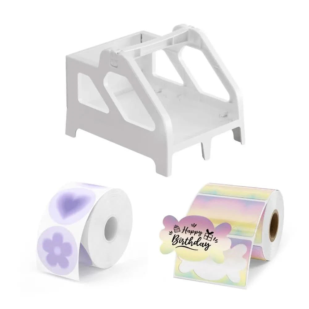 MUNBYN Label Holder Kit - 10 Pack Durable Plastic Label Holders for Retail, Shipping & Organizing - Perfect for Price Tags, Barcodes & Inventory Management