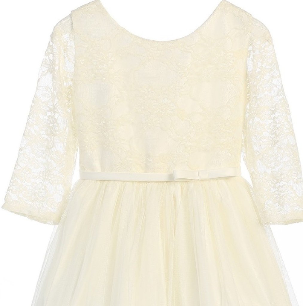 Elegant Lace Flower Girl Dress for Little Girls – Perfect for Easter, Holidays & Special Occasions – Birthday Party, Wedding, Pageant & Formal Events