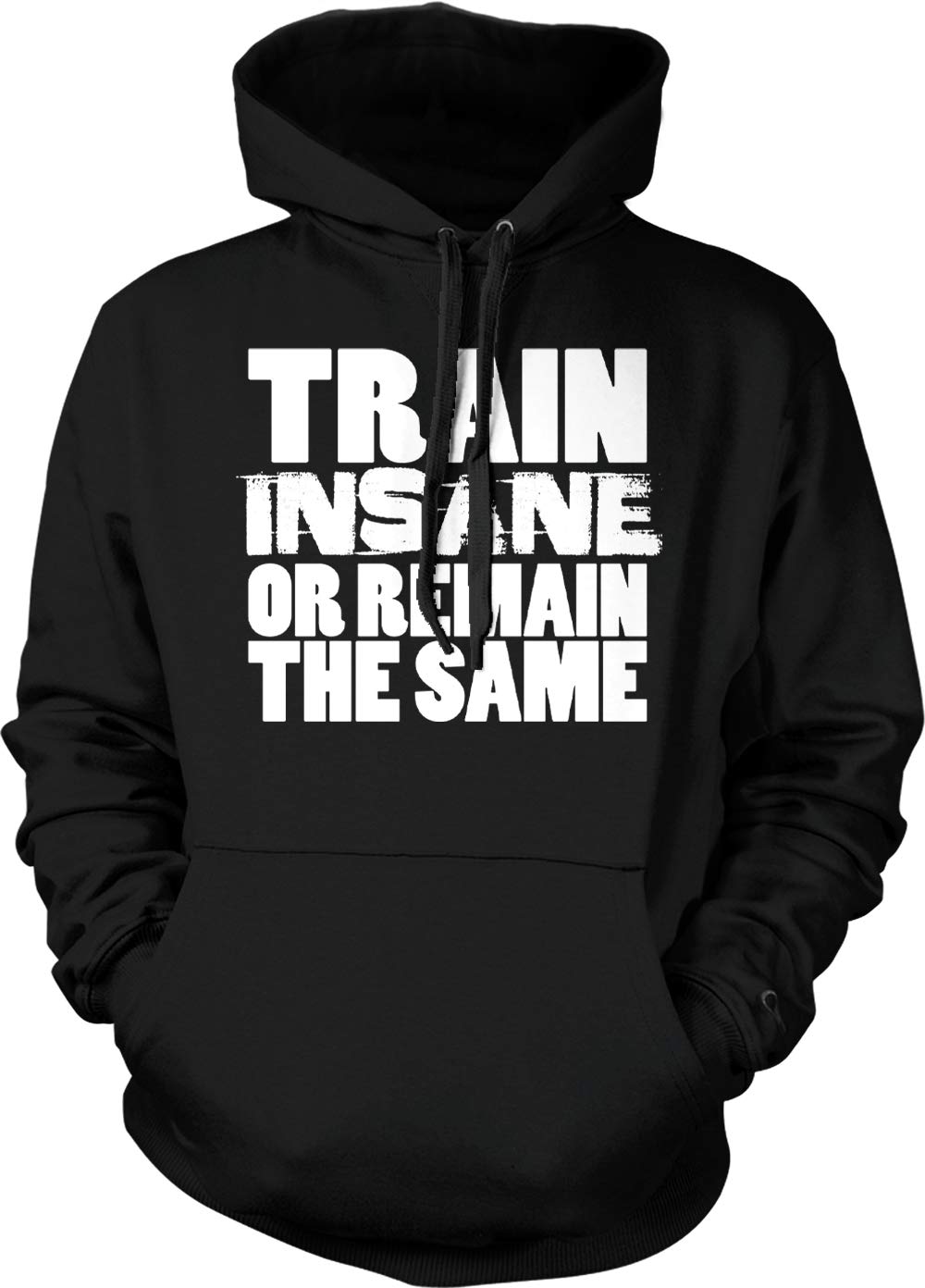 Tcombo Train Insane Or Remain The Same - Unisex Gym Hoodie Sweatshirt for Workout & Fitness Training | Perfect for Gym, Running & Casual Wear