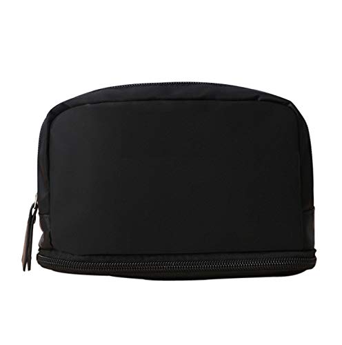 KOMTO Travel Toiletry Bag - Waterproof Cosmetic & Makeup Organizer for Men & Women - Multi-Functional Storage Pouch (Black) - Perfect for Air Travel, Camping & Gym Essentials