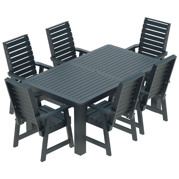 Glennville 7-Piece Dining Set - Modern Wooden Table & Chairs for Kitchen, Dining Room, Patio | Perfect for Family Meals & Entertaining Guests