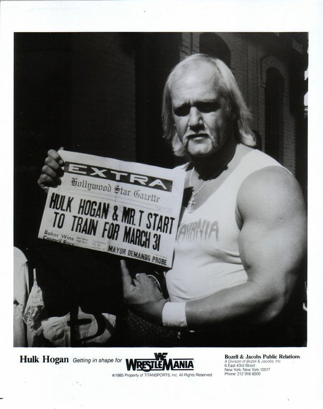 1985 Hulk Hogan Wrestlemania 1 Vintage Wrestling Action Figure - Collectible WWE Memorabilia for Fans & Display - Perfect for Home Decor, Man Cave, or Wrestling Enthusiast Gifts