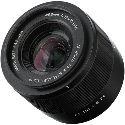 Viltrox AF 20mm f/2.8 Full Frame Lens for Sony E Mount - Wide Angle Prime Lens for Landscape, Architecture & Low Light Photography