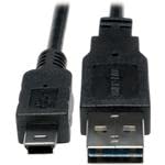 Tripp Lite UR030-001 USB 2.0 Cable Assembly - 0.3m USB Type A to Mini USB Type B Male to Male (25 Pack) - Perfect for Digital Cameras, MP3 Players & External Hard Drives