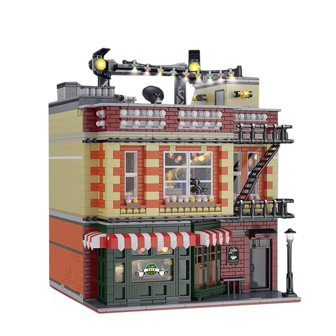 UrGe 10189 Friends Building Kit - Street View Series Creative Clamping Block Construction Set (4638 Pieces) | Compatible with Lego House | Perfect for Kids' STEM Learning & Creative Play