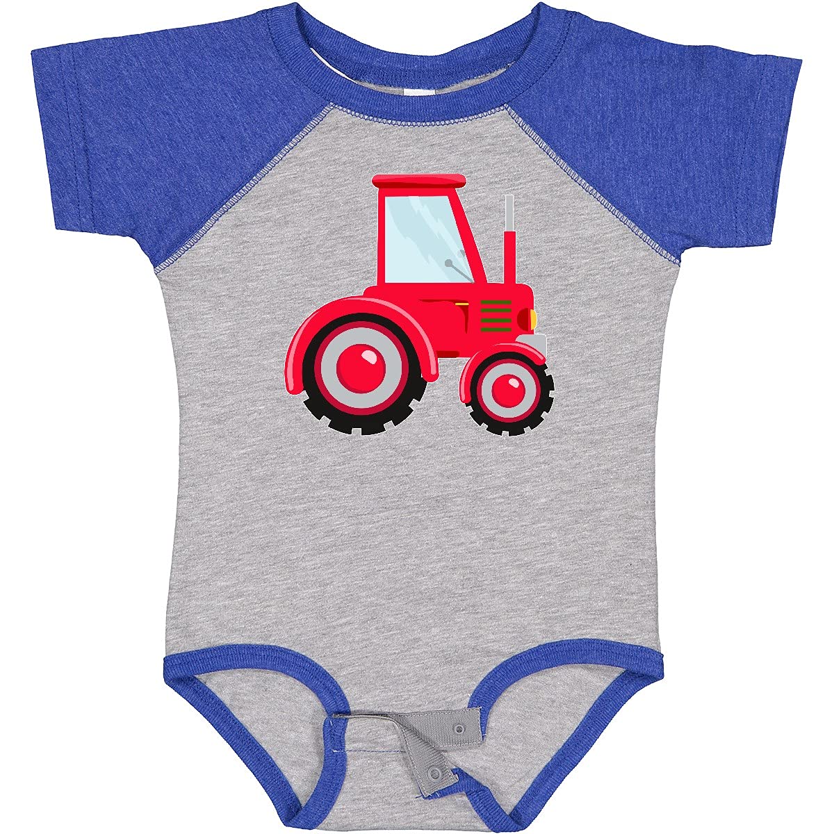 Inktastic Farming Red Tractor Baby Bodysuit - Cute Farm-Themed Cotton Onesie for Infants & Toddlers - Perfect for Playdates, Farm Visits & Photo Shoots