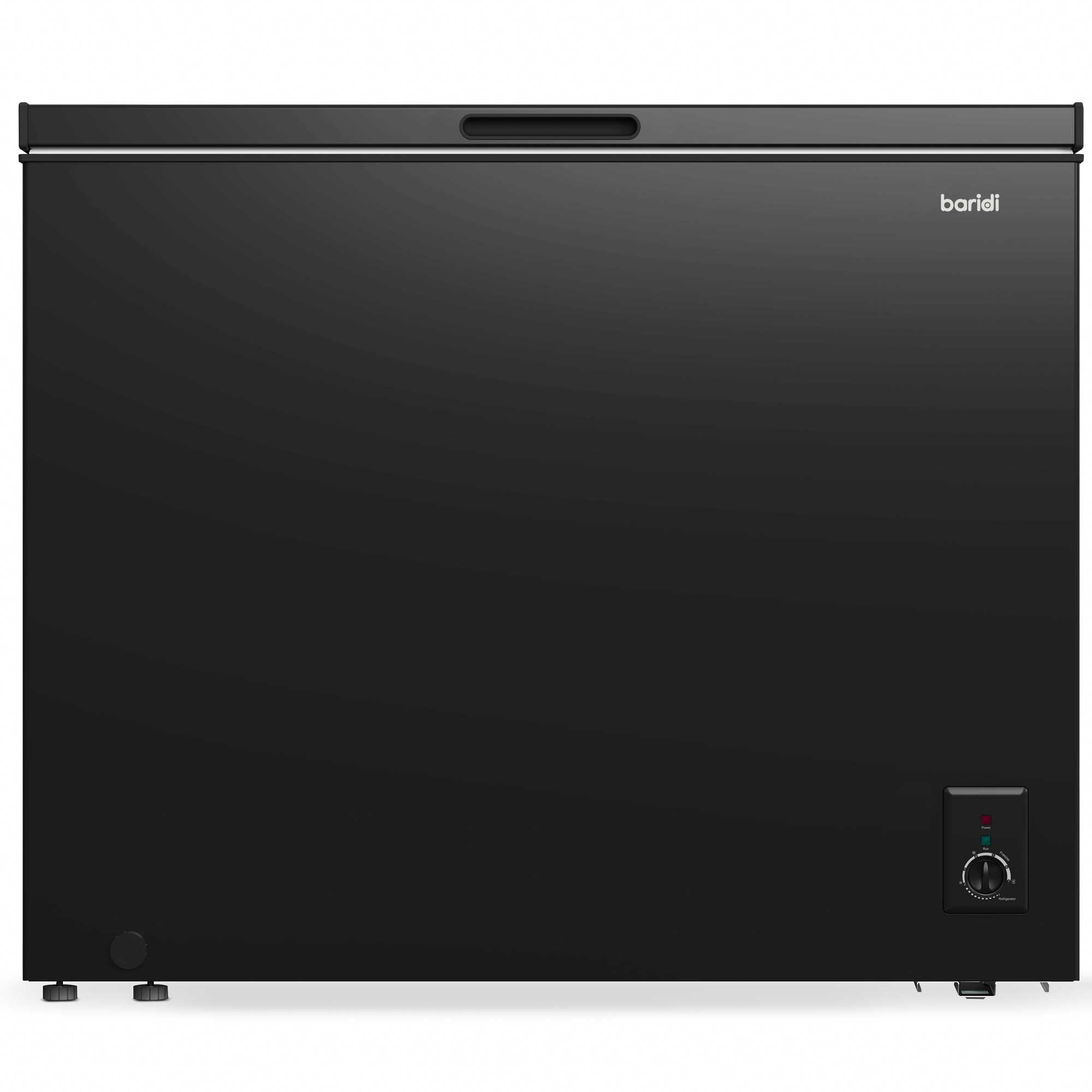 Baridi 7 Cu Ft Freestanding Chest Freezer - 199L Large Capacity Energy Efficient Deep Freezer with Adjustable Thermostat - Perfect for Garage, Basement & Home Use - Black (Model DH151)