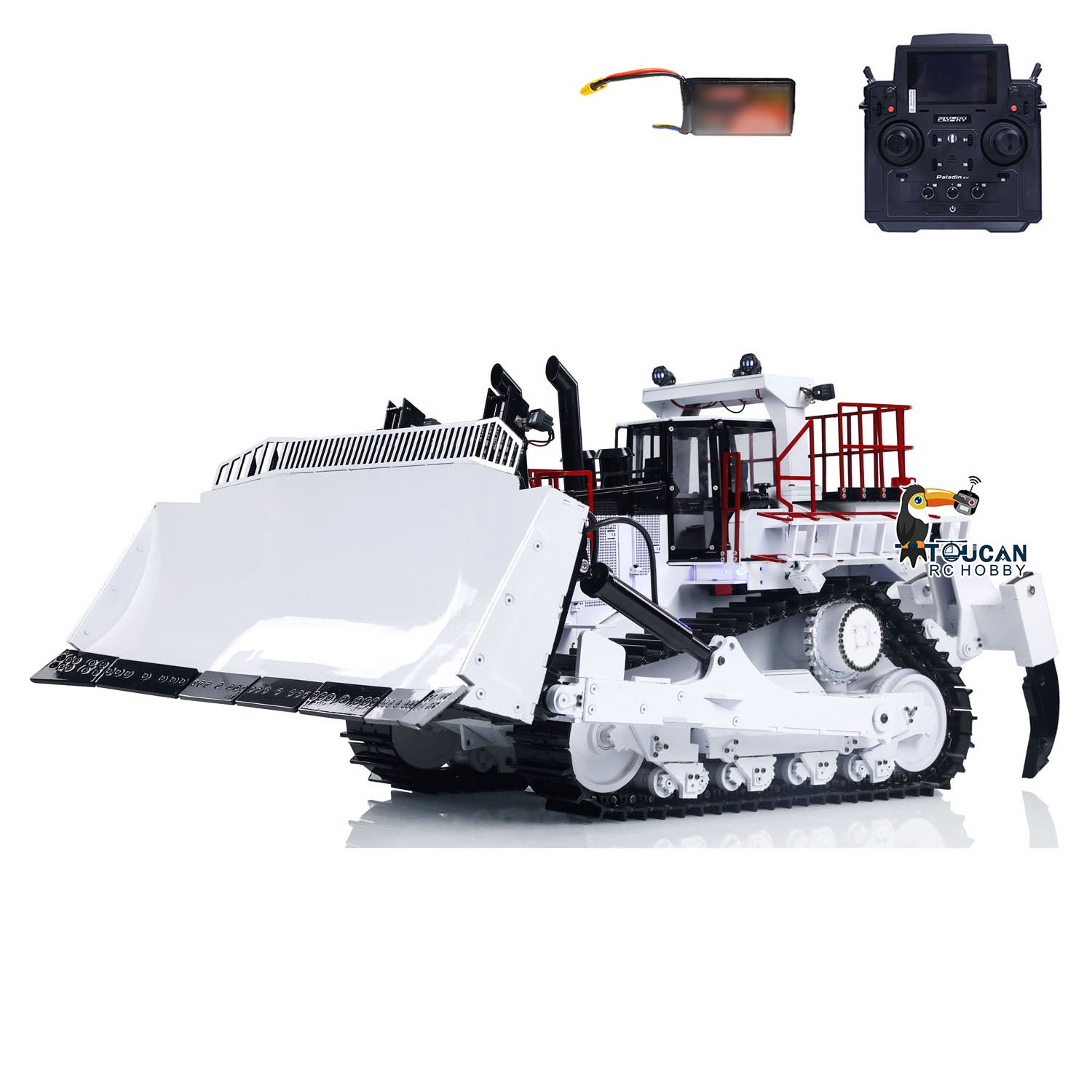 1/14 Scale TOUCAN D11T Hydraulic RC Bulldozer - Metal Remote Controlled Dozer, RTR with Paladin PL18EV for DIY Hobby & Construction Model Enthusiasts | Perfect for Off-Road Adventure, Backyard Digging & RC Competitions